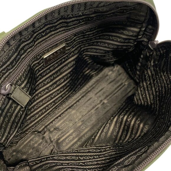 PRADA - Dark Green Nylon Handbag 169-080425 - Picture 9 of 10